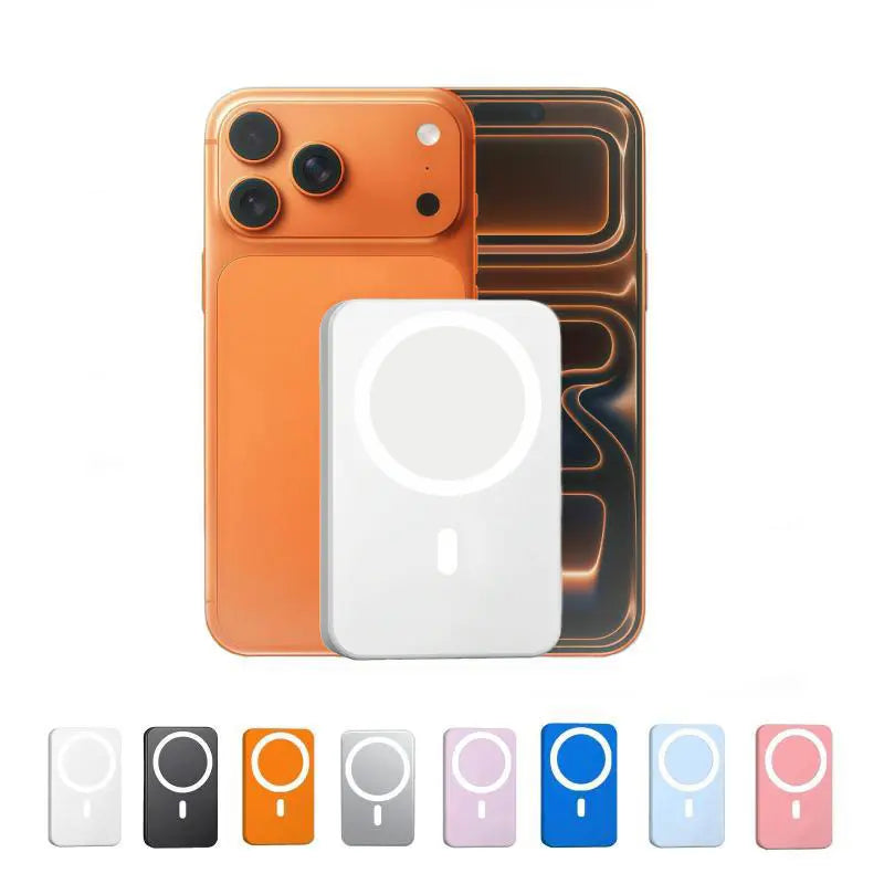 5000Mah Magnetic Power Bank for Iphone 12–18 Series, Works Best with Magsafe Case or No Case, Portable Wireless Charger