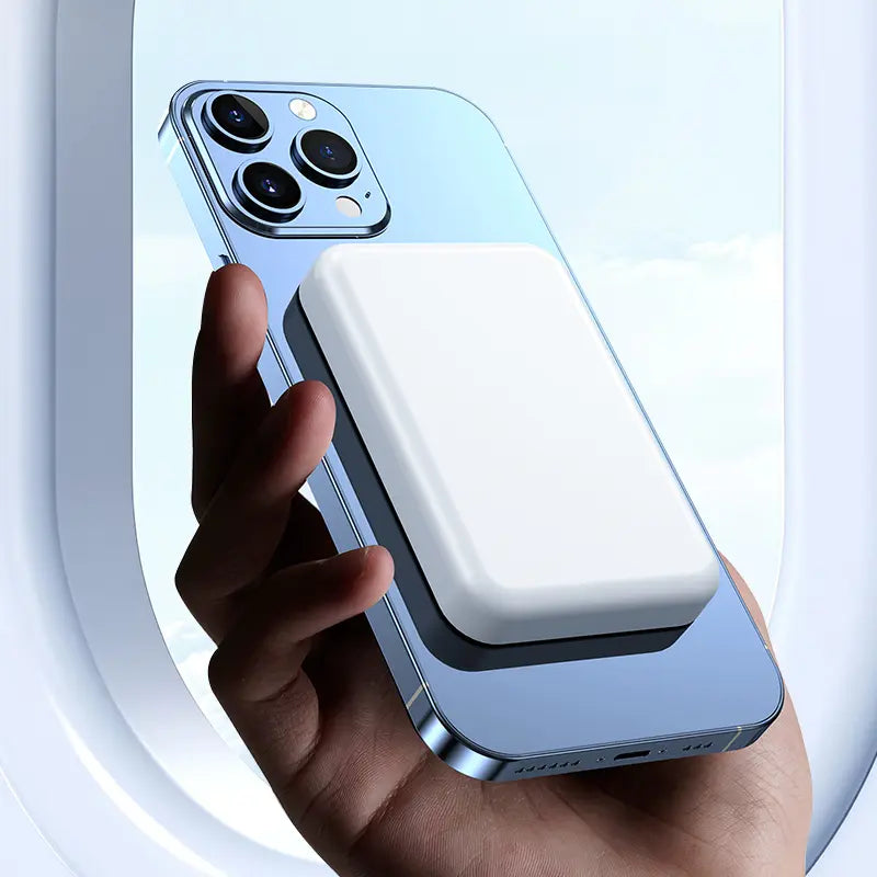 5000Mah Magnetic Power Bank for Iphone 12–18 Series, Works Best with Magsafe Case or No Case, Portable Wireless Charger
